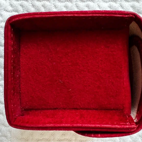 Cartier Red Suede Jewelry Box - Picture 6 of 6